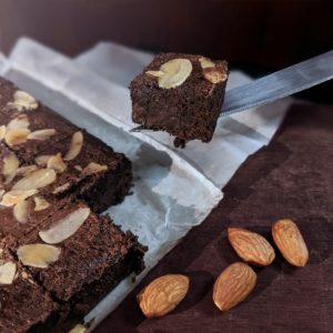 Handmade Freshly Baked Almond Brownies