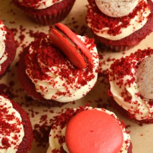 BD Macaron Red Velvet Cupcake 3