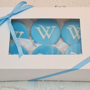 Personalised Monogram Biscuits Gift Box