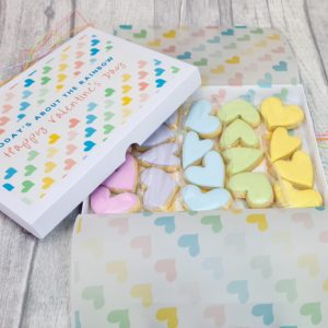 LGBTQ+ Rainbow Hearts Cookies