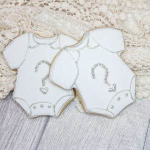 Gender Reveal Baby Vest Biscuits