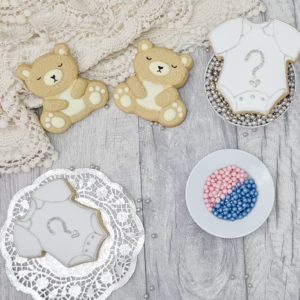 Gender Reveal Teddy Bear Biscuits1