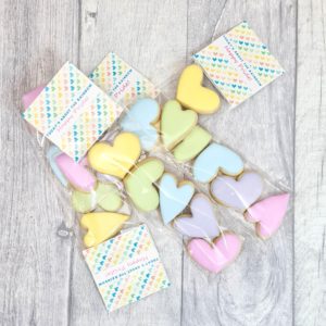 LGBTQ+ Rainbow Hearts Hand-Iced Biscuits