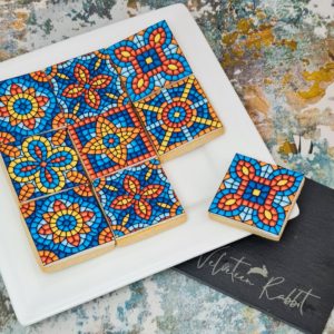 Multicolour Moroccan Tiles Biscuits Box