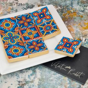 Multicolour Moroccan Tiles Biscuits Gift Box