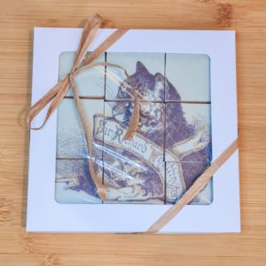 Vintage Cat Tiles Biscuits Gift Set