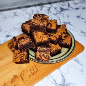 Peanut Butter & Dark Chocolate Postal Brownies