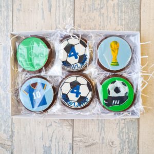 Personalised Football Biscuits Gift