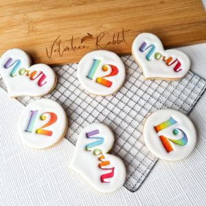 Personalised Rainbow Cookies Gift Box