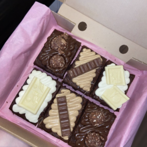 Delicious Postal Brownies box