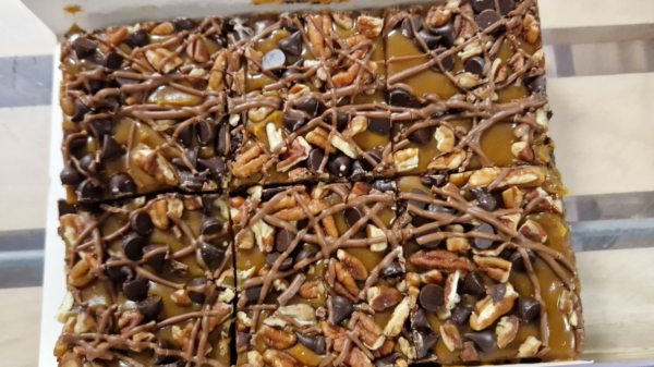 Nuts, Chocolate, Caramel Traybake 0