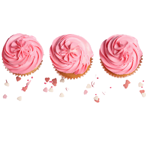 Baked Desires Pink Cupcakes